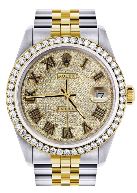 gold and diamond rolex mens watch|real diamond rolex watches.